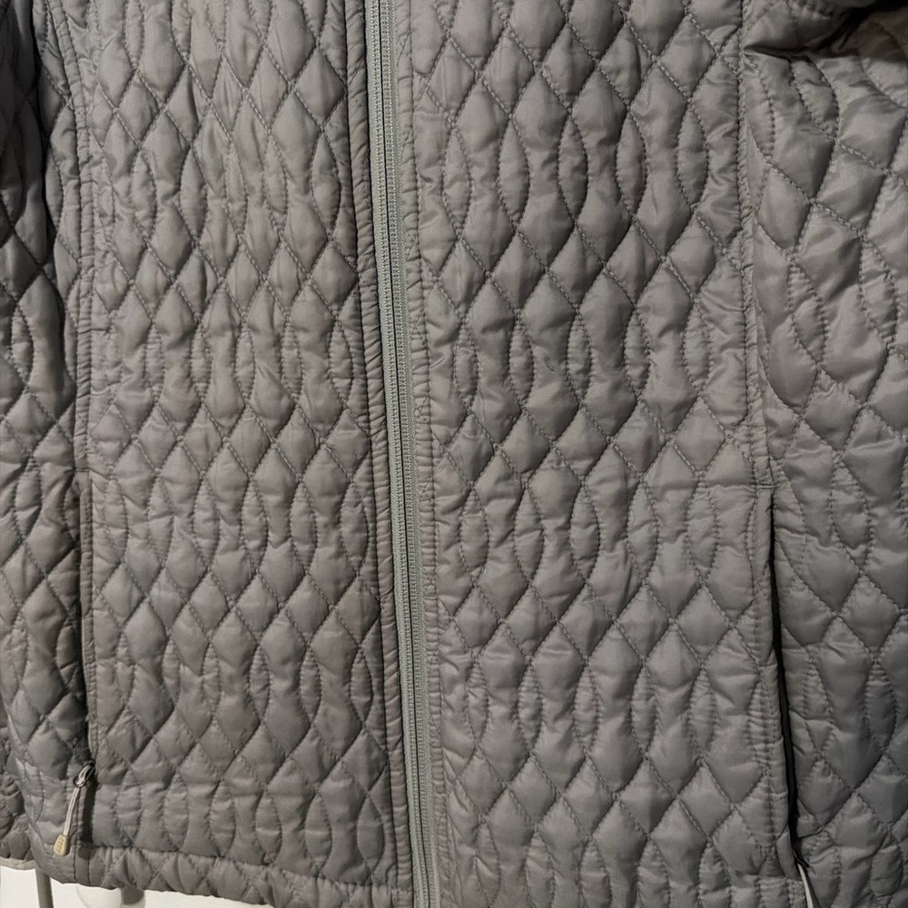 Lands' End Quilted Gray Jacket - image 2